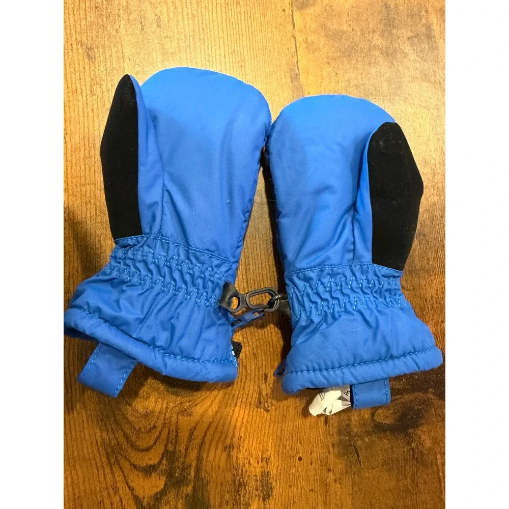 Columbia Toddler Blue Chippewa II Mittens Zip Fleece Lined O/S CY0073